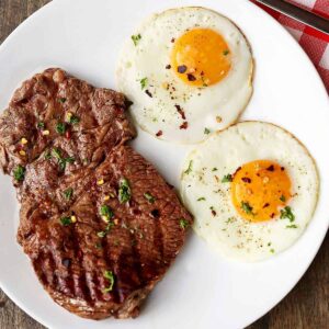 Two Eggs any style & 6oz Sirloin Steak